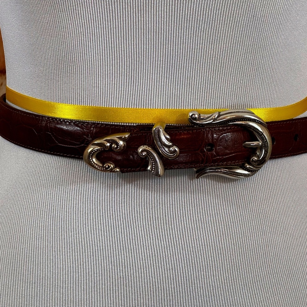 Brighton Western Style Leather Belt Size S